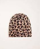 Ann Taylor Leopard Print Cashmere Hat