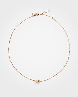 Ann Taylor Twisted Knot Necklace
