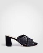 Ann Taylor Jimena Woven Block Heel Sandals