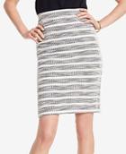 Ann Taylor Textured Stripe Pencil Skirt