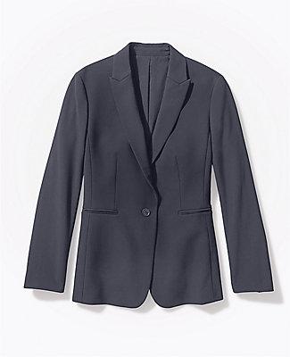 Ann Taylor Bi-stretch One Button Blazer