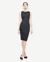Ann Taylor Ponte Seamed Sheath Dress