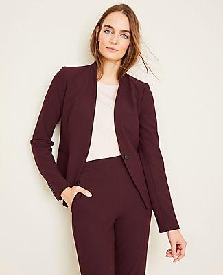 Ann Taylor The Cutaway Blazer In Bi-stretch