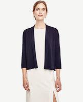 Ann Taylor Cropped Open Cardigan