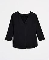 Ann Taylor Matte Jersey V-neck Top