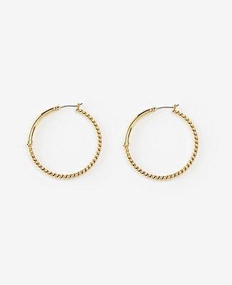 Ann Taylor Roped Hoop Earrings