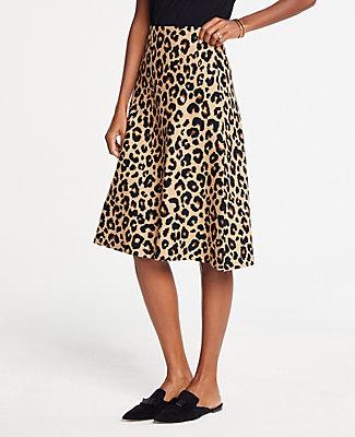 Ann Taylor Spotted Full Sweater Skirt