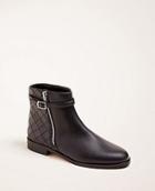 Ann Taylor Quentin Leather Moto Booties