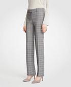 Ann Taylor The Straight Leg Pant In Glen Plaid