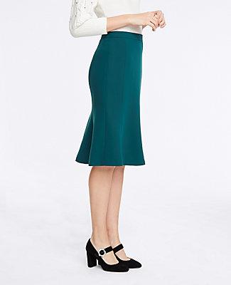 Ann Taylor Seamed Flare Skirt