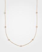 Ann Taylor Crystal Station Necklace