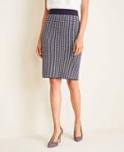 Ann Taylor Houndstooth Sweater Pencil Skirt
