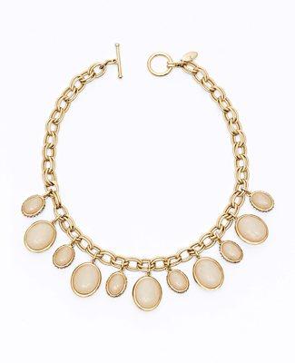 Short Oval Charm Necklace