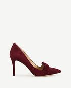 Ann Taylor Odette Suede Bow Pumps