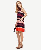 Ann Taylor Stripe Trapeze Dress