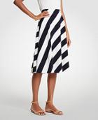 Ann Taylor Nautical Stripe Full Skirt