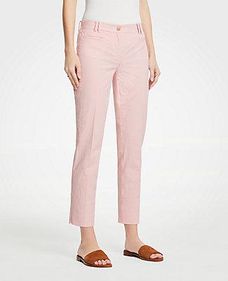 Ann Taylor The Crop Pant In Seersucker
