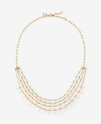 Ann Taylor Pearlized Multistrand Necklace