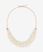 Ann Taylor Pearlized Multistrand Necklace