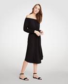 Ann Taylor Off The Shoulder Smocked Waist Dress