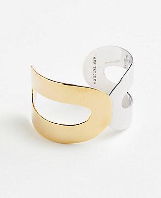 Ann Taylor Two Tone Cuff Bracelet