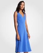 Ann Taylor V-neck Midi Flare Dress