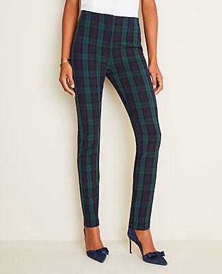 Ann Taylor The Audrey Pant In Blackwatch Plaid Bi-stretch
