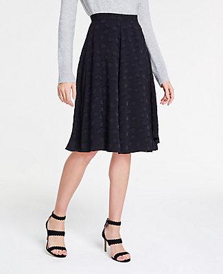 Ann Taylor Clip Dot Chiffon Full Skirt