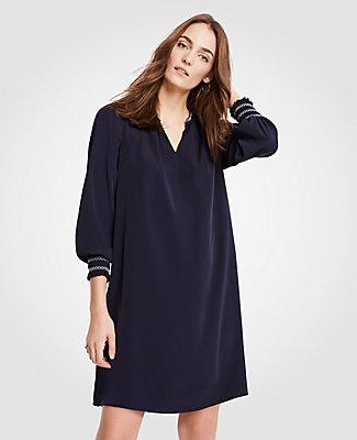 Ann Taylor Smocked Shift Dress