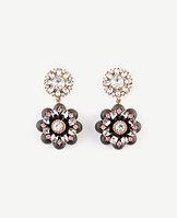 Ann Taylor Jeweled Flower Earrings