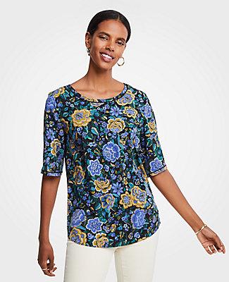 Ann Taylor Floral Easy Tee