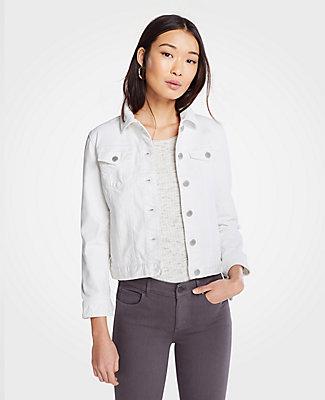 Ann Taylor Tie Sleeve Denim Jacket