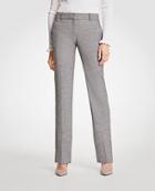 Ann Taylor The Straight Leg Pant In Crosshatch
