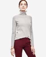 Ann Taylor Mock Neck Tunic Sweater