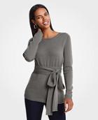 Ann Taylor Cashmere Belted Sweater
