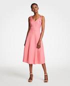 Ann Taylor Tie Shoulder Midi Dress