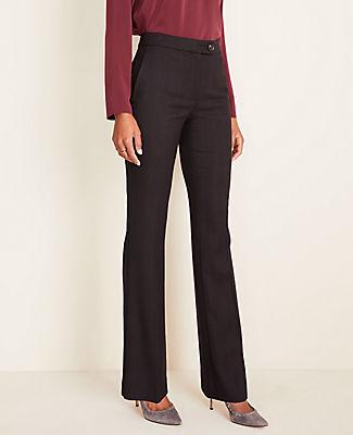 Ann Taylor The Madison High Waist Trouser In Marled Glen Plaid - Curvy Fit