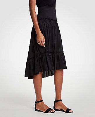 Ann Taylor Tiered Ruffle Skirt
