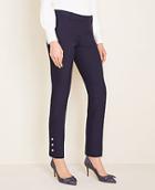 Ann Taylor The Ankle Pant In Button Hem - Curvy Fit