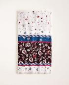 Ann Taylor Floral Square Scarf