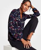 Ann Taylor Savannah Floral Camp Shirt