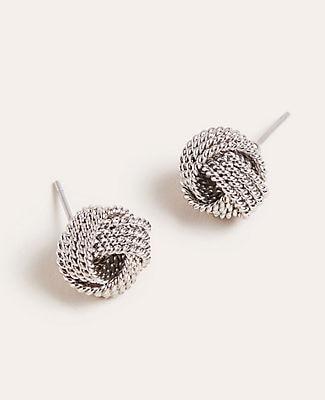 Ann Taylor Rope Textured Stud Earrings