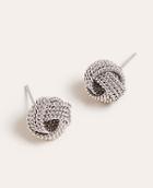 Ann Taylor Rope Textured Stud Earrings