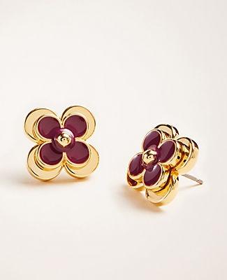 Ann Taylor Resin Flower Stud Earrings