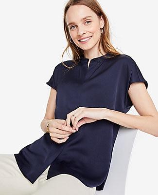 Ann Taylor Drop Shoulder Popover