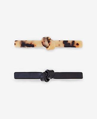 Ann Taylor Knotted Hair Clip Set