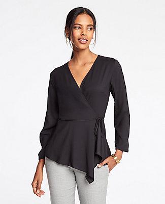Ann Taylor Scarf Wrap Top