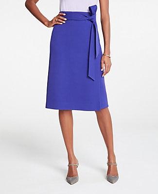 Ann Taylor Tie Waist Wrap Skirt