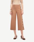 Ann Taylor Side Button Cropped Pants