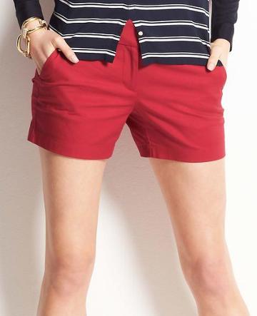 Ann Taylor Petite City Shorts, Tulip Red - Size 10